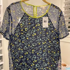 ELLA MOSS SILK CREW NECK TOP-NWT